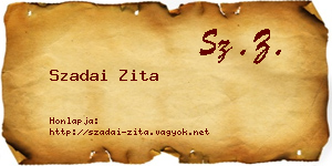 Szadai Zita névjegykártya
